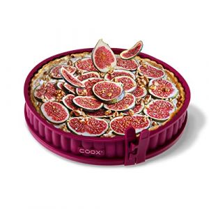 Coox Moule &agrave; quiche en silicone (rouge)