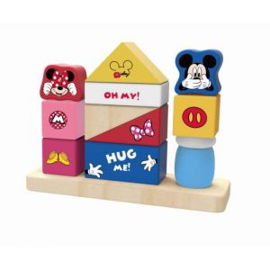 Blocs en bois Mickey à empiler 12 pcs