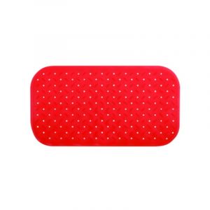 MSV Tapis Fond de baignoire antidérapant Caoutchouc class 36x76cm Rouge - Rouge