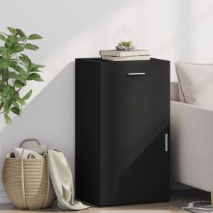 VidaXL Buffet noir 50x42,5x93 cm bois d'ingénierie, armoire, armoire latérale, armoire de rangement, armoire, placard, buffet haut