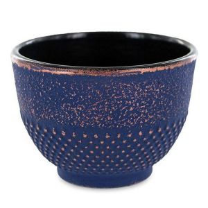 Aromandise 2 tasses en fonte bleu et bronze - 0,15 L