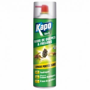 Kapo Nid de guêpes et frelons Vert - Aérosol 500 ml