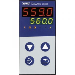 Jumo Quantrol LC100 Régulateur de température l, j, t, k, e, n, s, r, Pt100, Pt1000, kty Relais 3 a (l x h) 48 mm x 48 mm A503941