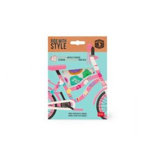Legami Stickers Ride with Style, Autocollants réfléchissants, résistants au Soleil et à la Pluie, faciles à appliquer et à enlever, décorations de vélo pour Enfants, Licorne Bébé – garçon, Standard