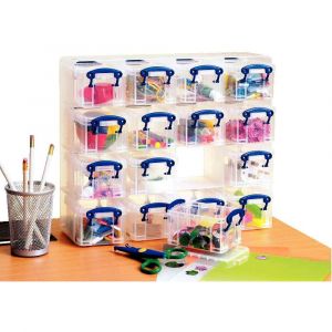 Image de Really useful box Organiseur 16 boites 0.14 litre transparent