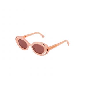 MARNI Unisex Zion Canyon Mellow VDH Lunettes de soleil Acétate Rose Bordeaux Géométrique Normale