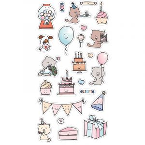 Artémio Planche stickers Puffy - So Cute - Célébration