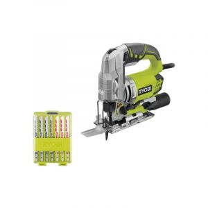 Image de Ryobi Pack Scie sauteuse pendulaire électrique 680W RJS1050-K - Coffret de 10 lames RAK10JSB