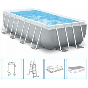 Intex Jeu de piscine rectangulaire Prism Frame 488x244x107 cm 26792GN
