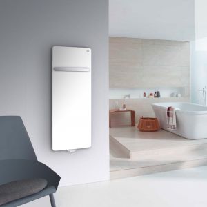Zehnder Vitalo Bar Sèche-serviettes avec boîtier de raccordement Easy Fit, fonctionnement à eau chaude, ZV111250B100000, VIPK-125-050