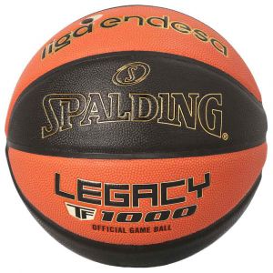 Spalding 77187Z Ballon de Basket Noir/Orange 7