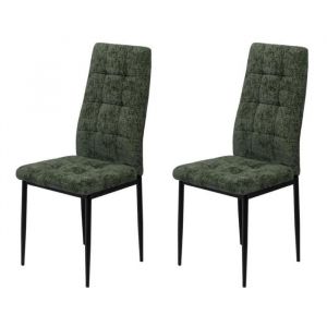 Amadeus Chaise Zurick verte (lot de 2)