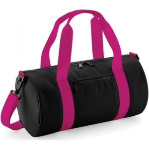 Bagbase - Petit sac polochon (Lot de 2) (Taille unique) (Noir/Fuchsia) - UTBC4426