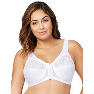 Glamorise Soutien-gorge MagicLift &agrave; fermeture frontale #1200 Soutien-gorge Femme Multicolore (Blanc 110) 125C (Taille fabricant: 125 C) lot de