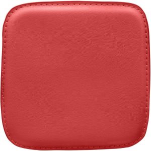 Privatefloor Coussin pour tabouret carré - simili cuir - Stylix Rouge