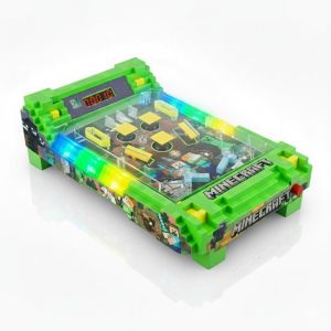 A Ambassador&reg; Minecraft Pinball Machine - Licence officielle - Arcade Pinball - Mini Pinball - Machine de jeu - Score Counter - Table Top - Jeux pour enfants - adultes - The Big Toy Book 2025