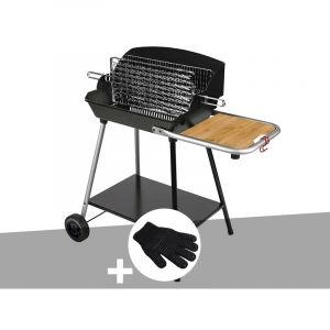 Somagic Barbecue Horizontal et Vertical Excel Grill + Gant de protection
