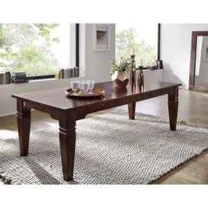 Table à manger 260x100 Acacia laqué Nougat OXFORD 609