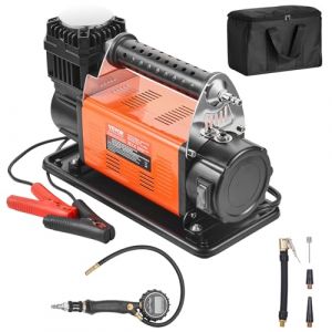 Compresseur Dair Robuste 12 V-VEVOR-Gonfleur de Pneus Portable 200 L/min-avec Adaptateurs pour Camions Voitures Camping-car