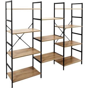 Etag&egrave;re en bois et m&eacute;tal Indus