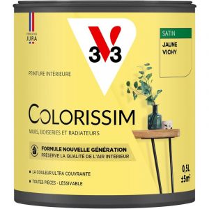 V33 Peinture Colorissim satin Jaune Vichy 0L5