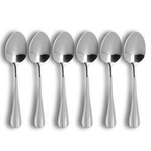 Ogo Living Lot de 6 cuill&egrave;res &agrave; dessert en acier inoxydable, ares
