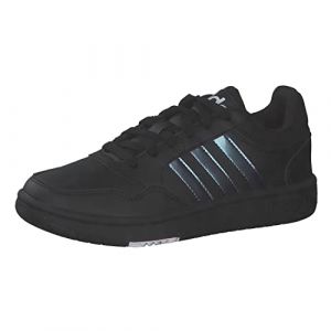 Image de Adidas Mixte enfant Hoops Baskets, Core Black/Core Black/Ftwr White, 31 EU