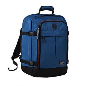 Cabin Max Metz Sac 40x20x25 Ryanair, Bagage Cabine Ryanair Conforme aux Dimensions Maximes (20L Polyester rPET recyclé) Navajo Blue