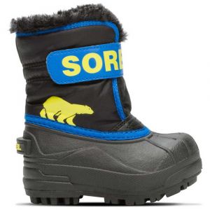 Sorel Bottes d'Hiver Unisexes pour B&eacute;b&eacute;s, Toddler Snow Commander, Noir (Black/Super Blue), Taille : 21