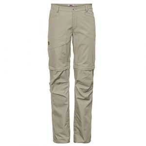 Fjällräven Daloa Shade Pantalon convertible avec fermeture éclair Femme, limestone EU 44 Pantalons trekking & randonnée