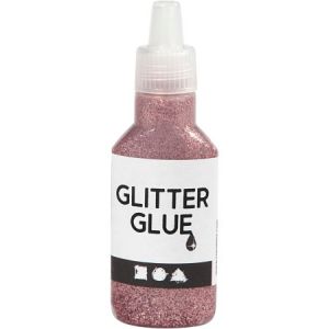 Creotime Colle à paillettes 25 ml - Rose clair