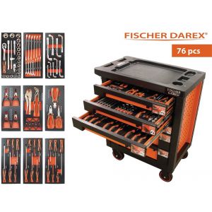 Fischer darex Servante d'Atelier Equipée de 76 Outils