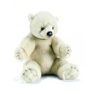 Anima Peluche Ushuaïa - Ours polaire assis 70 cm