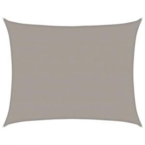 VidaXL Voile d'ombrage 160 g/m² rectangulaire gris clair 6x7 m PEHD