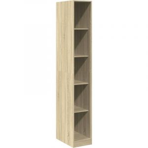 VidaXL Garde-robe chêne sonoma 30x50x200 cm bois d'ingénierie, armoire de rangement, organisateur de garde-robe, armoire, placard