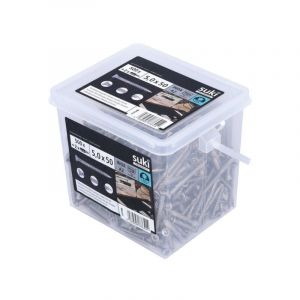 Suki Lot de 500 vis terrasse inox t&ecirc;te frais&eacute;e, &Oslash;5 x L.50 mm