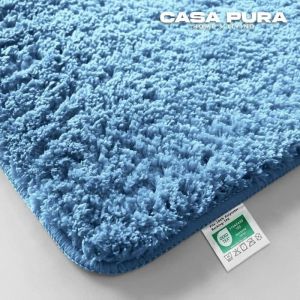 Tapis de bain Sky Uni Polyester Bleu ciel 70 x 120 cm