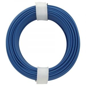 Donau Elektronik Fil de câblage 118-2 1 x 0.14 mm² Bleu 10 m