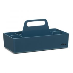 vitra Bac de rangement Toolbox / Compartimenté - 32 x 16 cm bleu en matière plastique