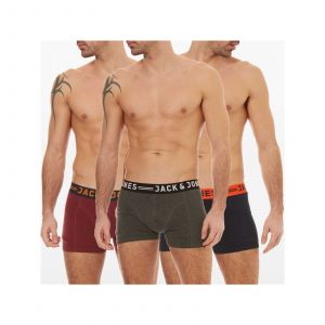 Jack & Jones Lichfield - Lot de 3 caleçons - bordeaux