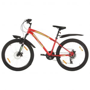 Image de VidaXL Vélo de montagne 21 vitesses Roues de 26 pouces 36 cm Rouge