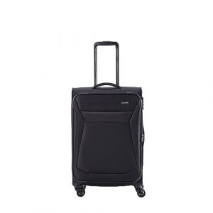 Travelite Valise à 4 roues taille M coque souple, série de bagages CHIOS avec soufflet extensible + protection des bords, trolley au look intemporel, 67 cm, 60 à 66 litres
