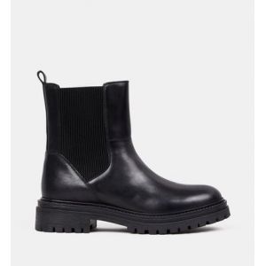 Geox Boots Chelsea Iridea cuir Noir - Couleur Noir - Taille 36