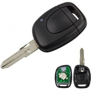 Clé électronique Vierge à Programmer Compatible pour Renault Clio 2, Kangoo, Master, Twingo Lame sans Trou