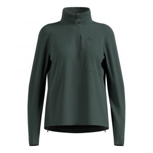 Odlo Zeroweight Pro Warm Reflective Veste Running Femmes - Vert Olive, Taille M