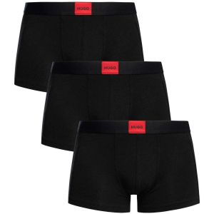 Boss Effect Boxer HUGO Triplet Galaxy noir pur rouge (3 unit&eacute;s) - XXL