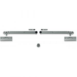 Garniture Expert pour porte coulissante verre 40 kg avec 2 softclose ARGENTA