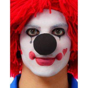 Ruedelafete Lot de 12 Nez de clown en mousse, Noirs