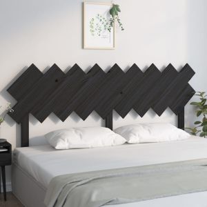 VidaXL Tête de lit Noir 178x3x80,5 cm Bois massif de pin