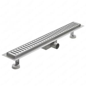 Idralite - Caniveau de douche à l'italienne à carreler en acier inox mod. Stripe 50 cm